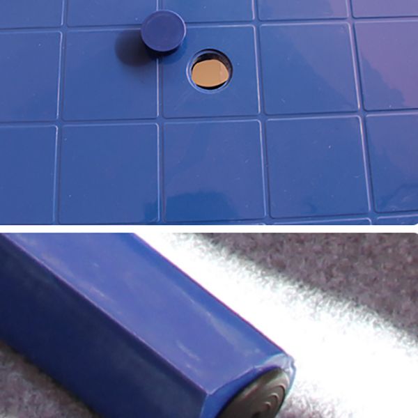 Plastic Outdoor Dining Table Modern Style Water Resistant Patio Table