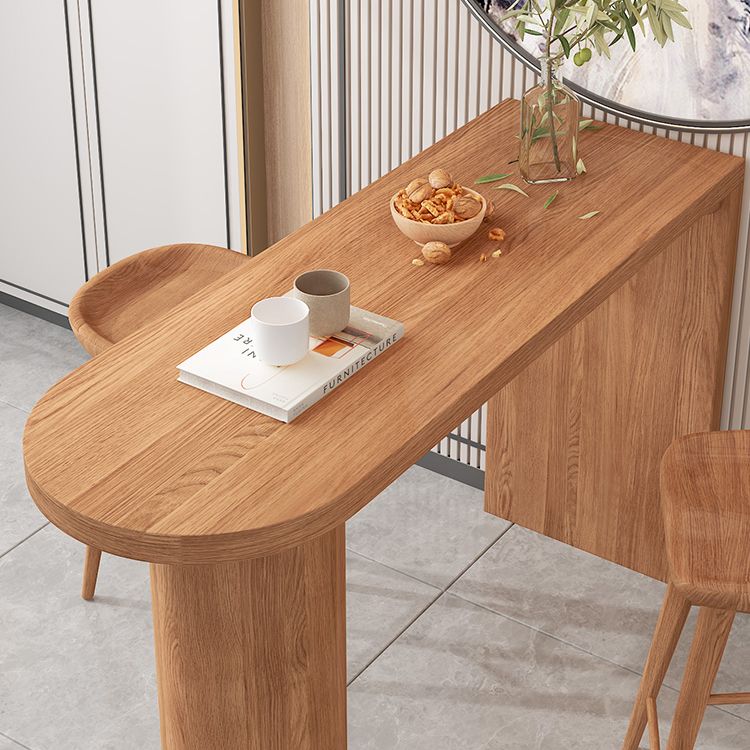 Solid Wood 1/2/3/5 Pieces Pub Dining Set Modern Indoor Table and Stool Set