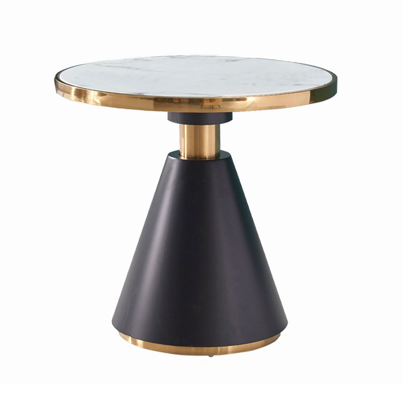 Metal Traditional Luxury Round Table Pedestal Dining Table for Dining Room