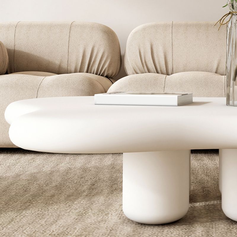 Scandinavian Wooden Coffee Cocktail Table Free form 3 Legs Cocktail Table