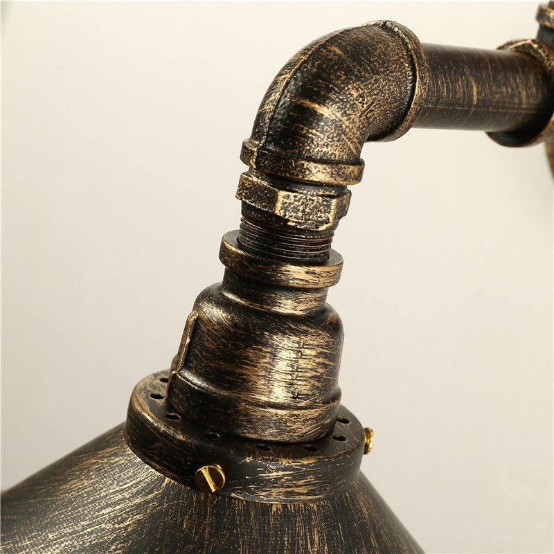 Industrial Style Cone Shape Wall Lamp Metal 1 Sconce Light in Bronze Wall Sconce