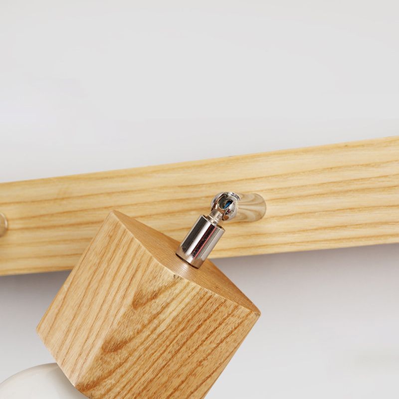 Fissaggi di illuminazione per vanità geometriche in stile moderno Stile con parete vanità in legno Sconce