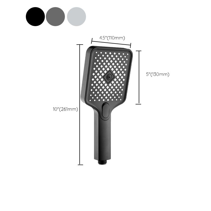Modern Rectangular Hand Shower Water Efficient Wall-Mount Hand Shower