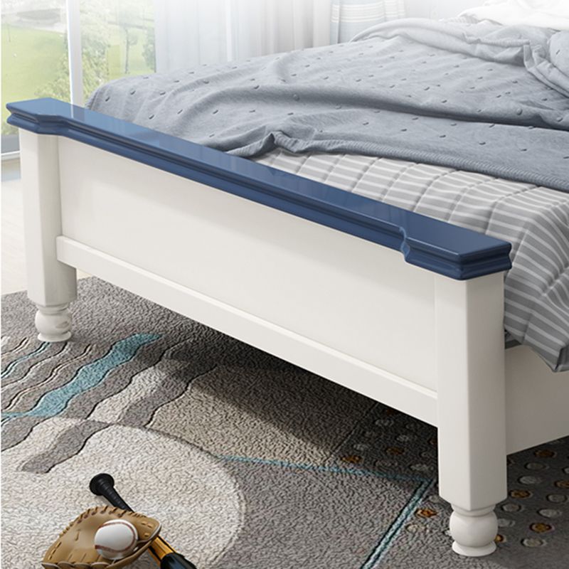 Solid Wood Standard Bed Arched Headboard Bed with Custom Legs