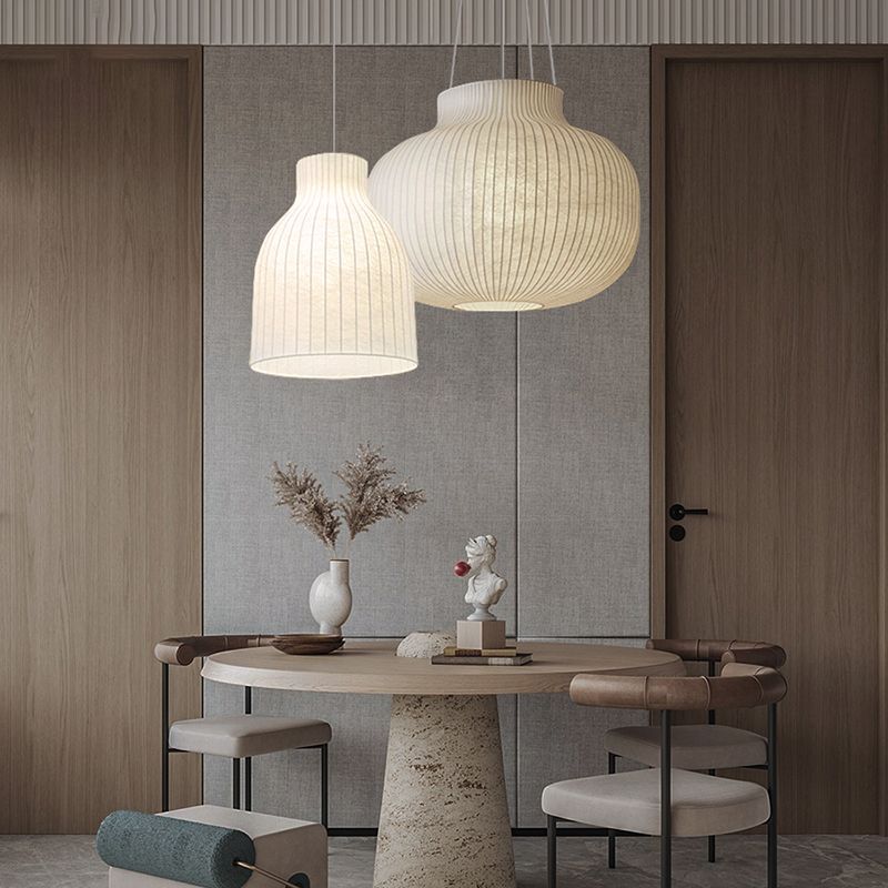 Ménage moderne suspendu en soie légère suspension pour le salon du salon