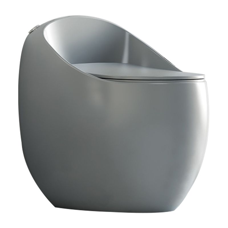 Modern Seat Included One Piece Toilet Round Floor Mounted Toilet Bowl for Washroom
