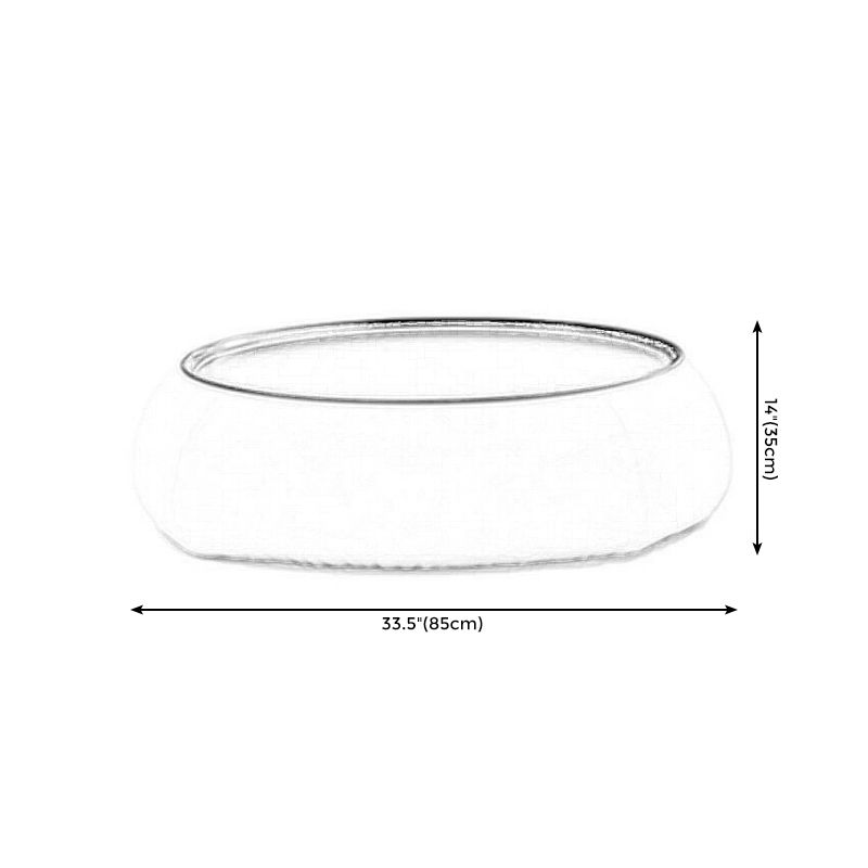 Round Modern Coffee Table White/Orange/Green Cocktail Table for Living Room