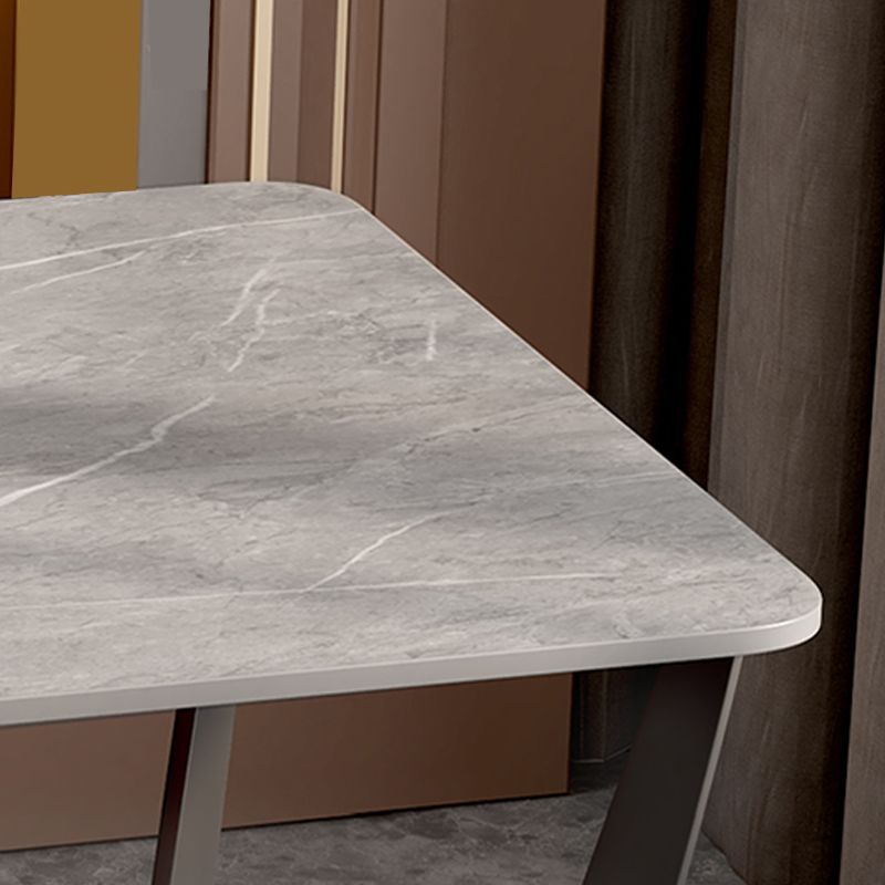 Cross Legs Slate End Table Modern Square End Table with Storage