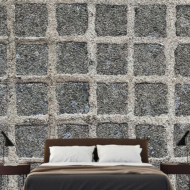 Brick Wall Industrial Wall Mural Water Resistant Wall Covering for Living Room