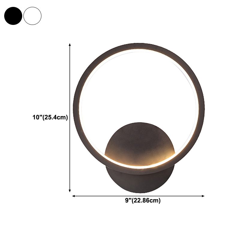 Metal Geometric Shape Wall Light Nordic Style LED Wall Sconce for Bedroom