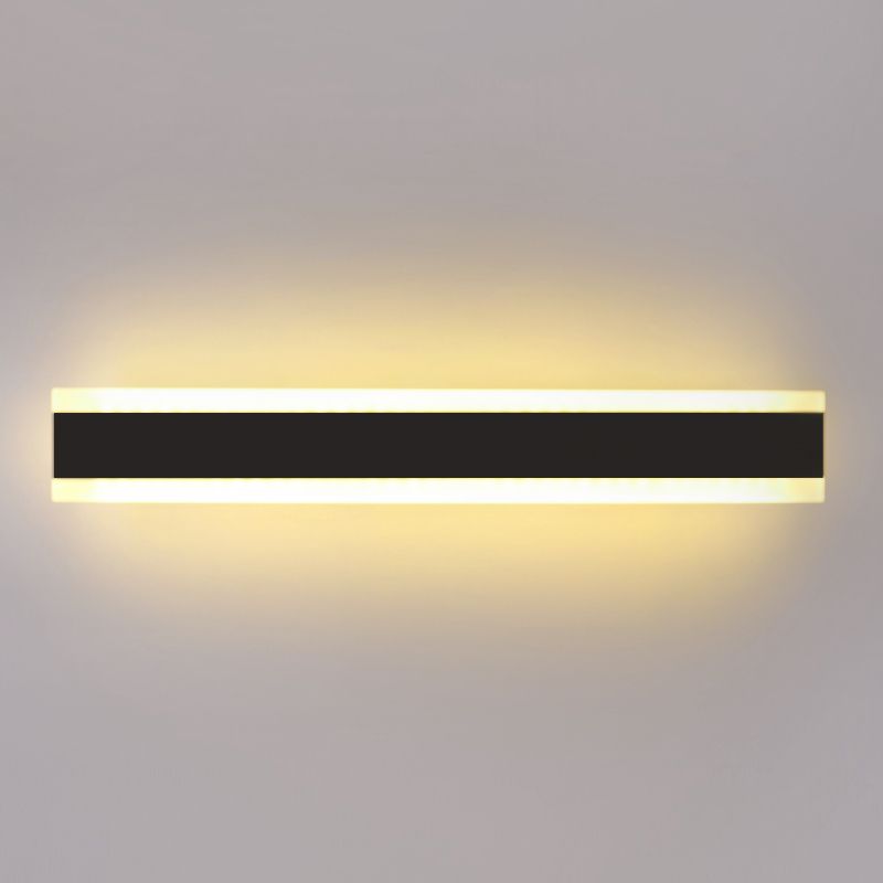 Rechteck -Wandleuchten moderne minimalistische Acryl 1 Licht Eitelkeit Licht