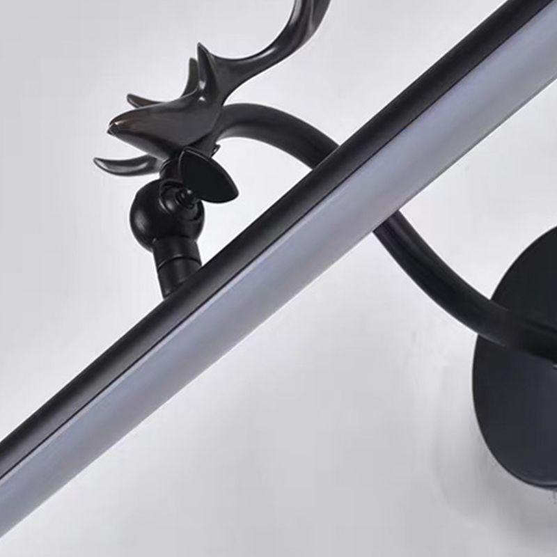 Illuminazione da parete a forma lineare in stile moderno in metallo1 lampada con applione leggera per bagno