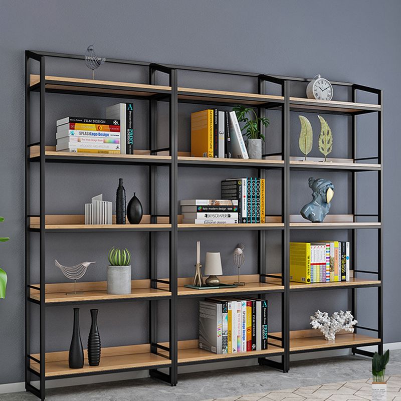 Etagere Metal Bookshelf Natural Shelf Bookcase for Study Room