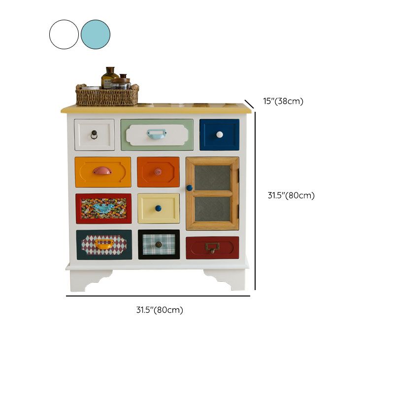Coastal Style Dresser Manufactured Wood Storage Chest Dresser for Bedroom