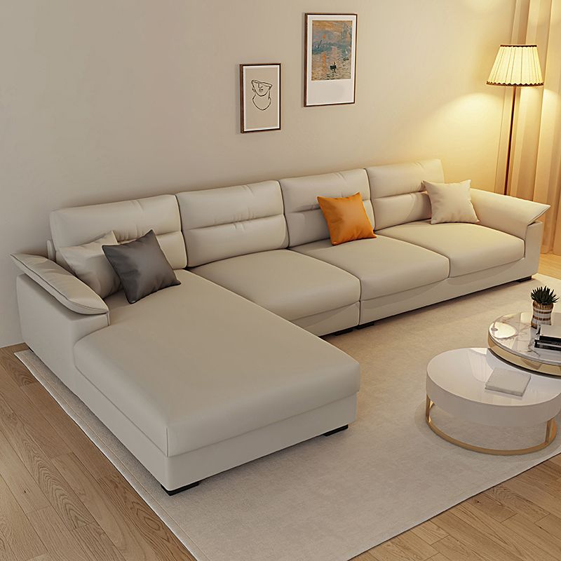 Contemporary L-Shape Sofa Furniture Sectionals for Four People