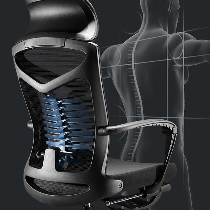 High Back Swivel Office Chair Modern Ergonomic Task Chair with Footrest