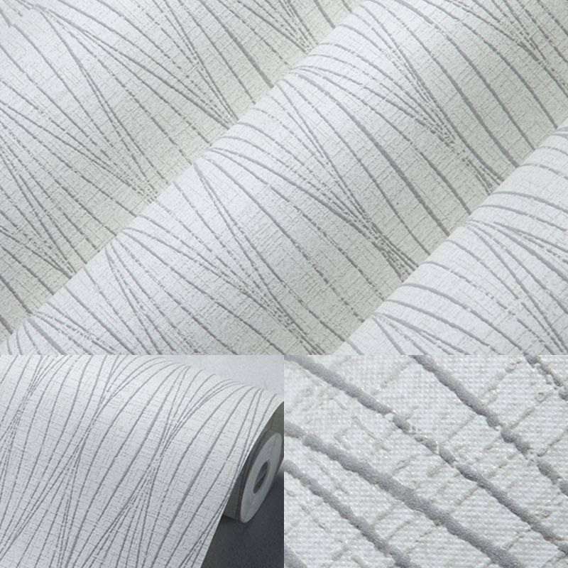 Minimalistische Curve Lines Wallpaper Zachte kleur Woonkamer Wanddecoratie, 33' L x 20,5" W