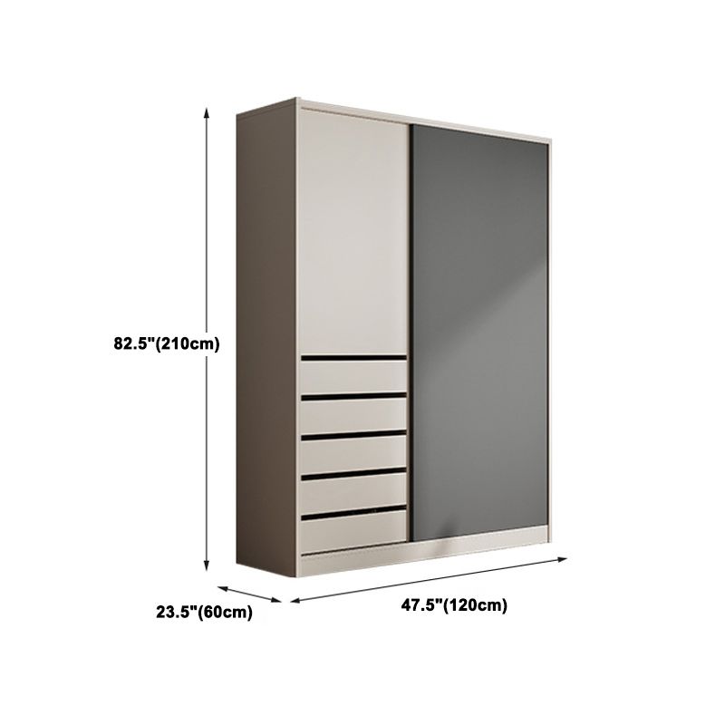 Manufactured Wood Modern Cabinet for Bedroom Sliding Door Storage Cabinet