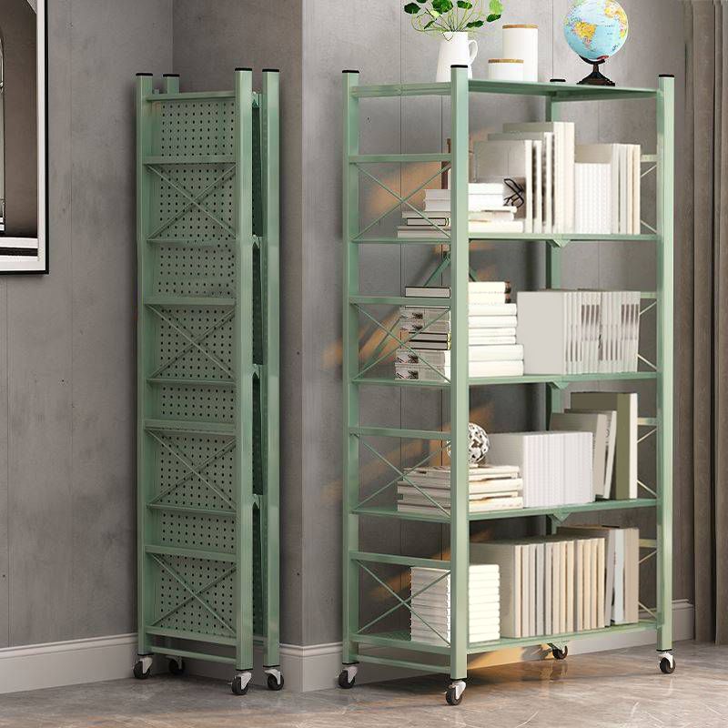 Modern Metal Etagere Shelf Bookcase Open Book Shelf for Study Room