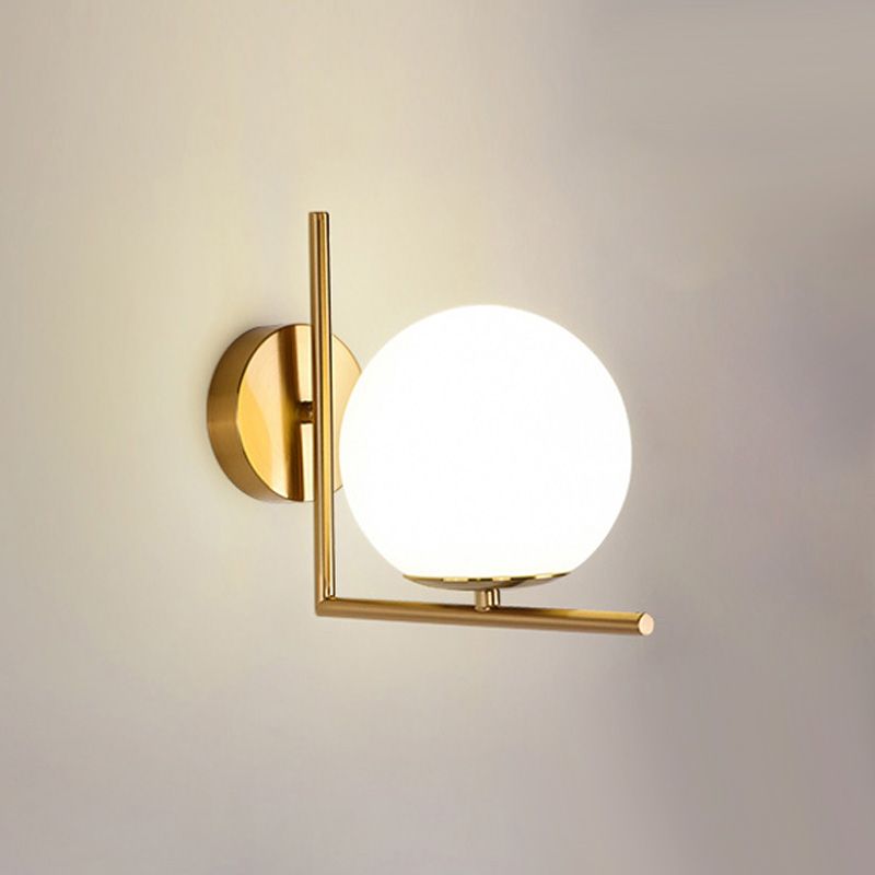 Nordische Wand montieren leichte moderne einfache Glasschatten Wandleuchte für Wohnzimmer