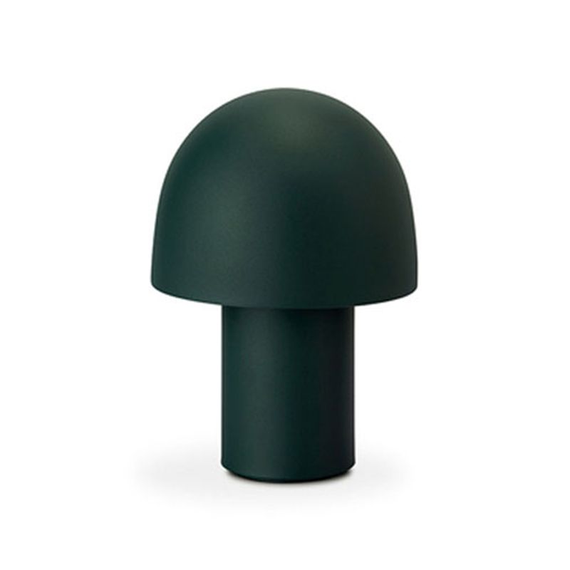 Mushroom Shaped Bedroom Table Lamp Metallic 1-Light Macaron Style Night Light