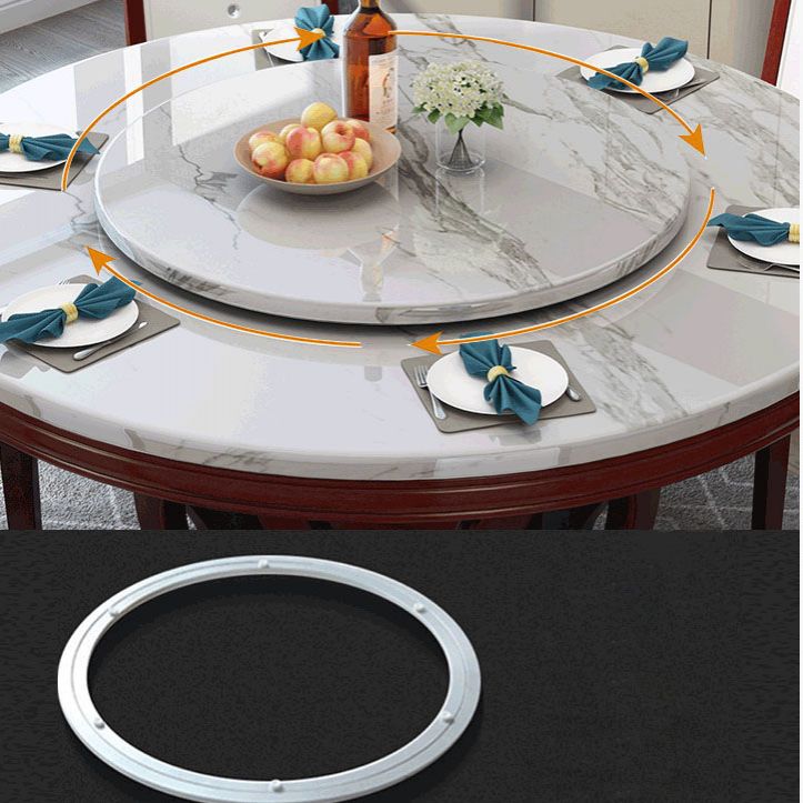 Solid Wood Base Table Convertible Dining Table for Kitchen Dining Room