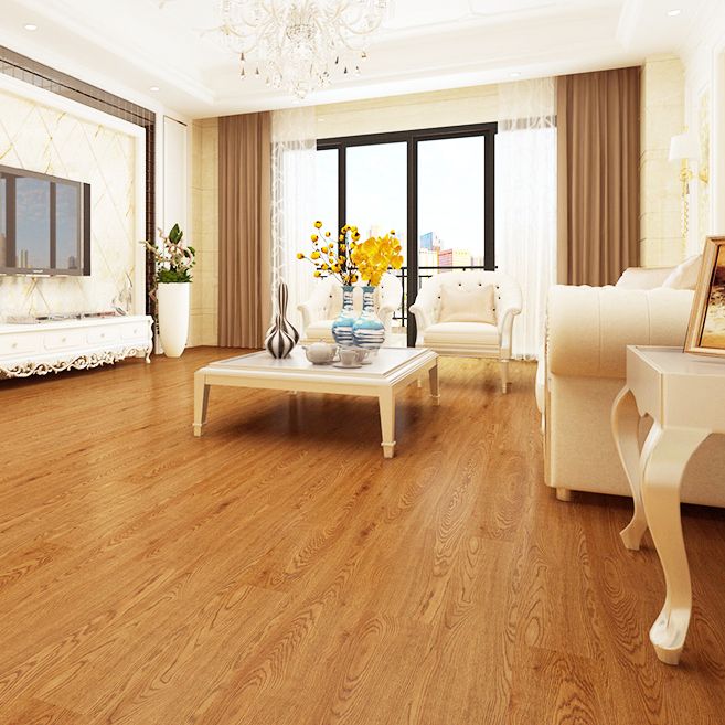 Smooth PVC Flooring Peel and Stick Wood Look Rectangle Vinyl Flooring