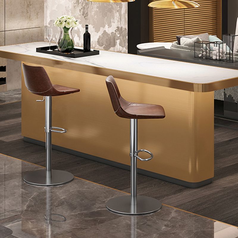 Industrial Leather Bar Stool Adjustable Backrest Bar Stool for Bristol