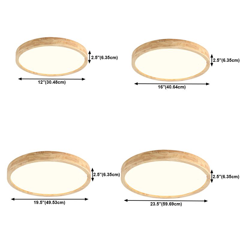 Metal Geométrico Flush Techo Ligero moderno 1-Luz de techo de luz de techo en marrón
