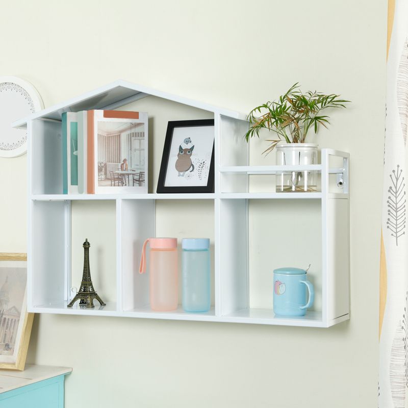 Libreria montata a parete di ferro scandinavo libreria orizzontale, 31,5 "l x 7,9" w x 21,7 "h