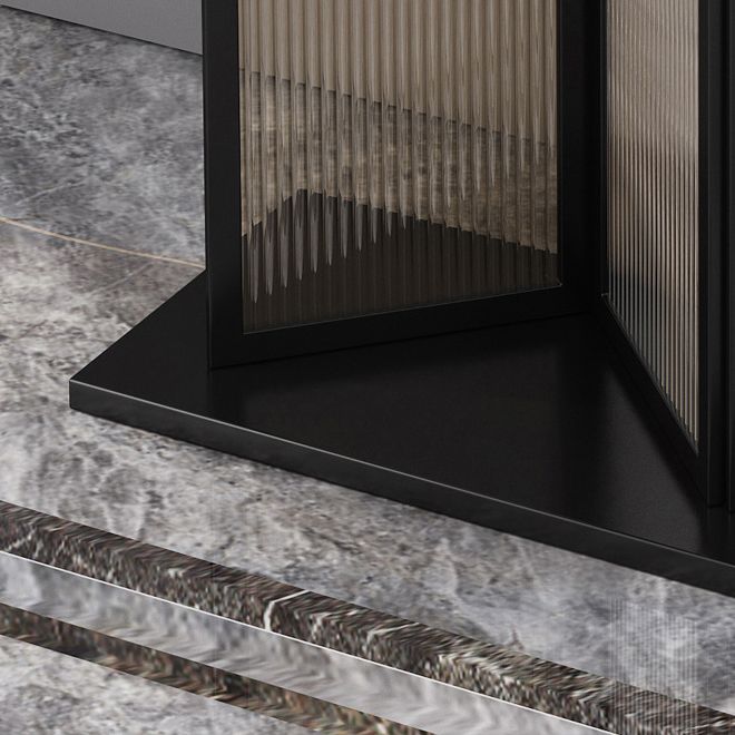 Stone Rectangle Console Table 1-Shelf 31.5" Tall Accent Table for Hall