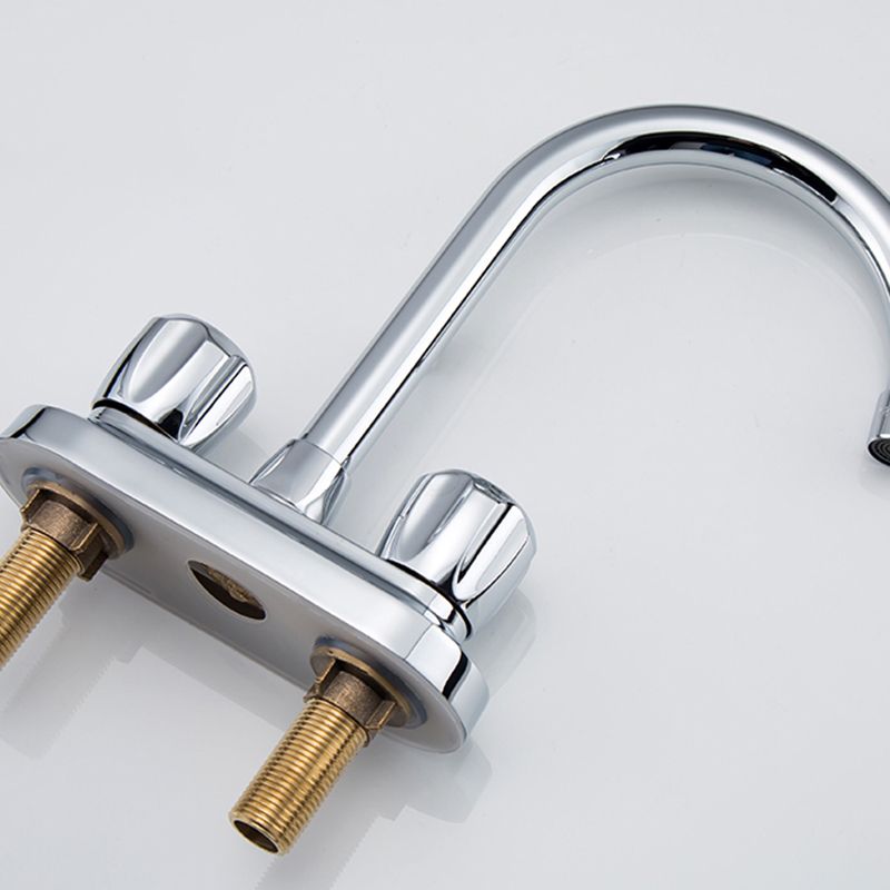 2 Handle Modern Vessel Sink Faucet Swivel Spout Bathroom Faucet
