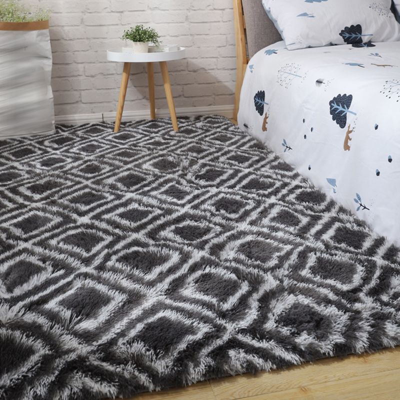 Stijlvol woonkamer tapijt pluche polyester gebied tapijt geometrisch patroon gemakkelijke tapijt kleed