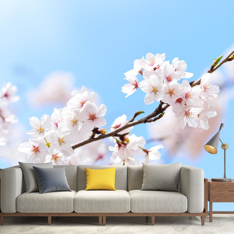 Home Decor Blossoming Flower Mural Wallpaper Customized Modern Wall Covering for Girls Room