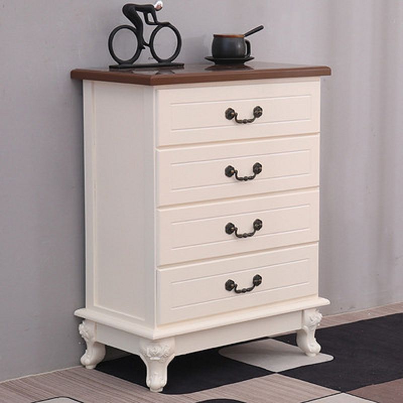 Contemporary Bedroom Storage Chest Solid Wood Soft-Close Drawers Dresser