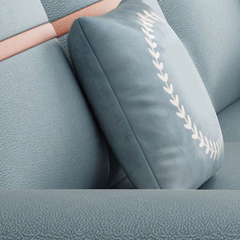 4-seat Cushion Back Sofa 109"L x 65"W x 35.5"H Recessed Arm Sectional with Storage