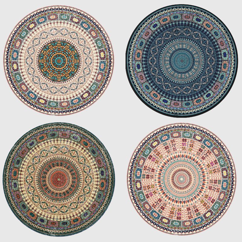 Ausgefallener Marokko -Gebiet Teppich Beige Stammesmuster Teppich Färbung resistenter Innenteppich für Wohnkultur