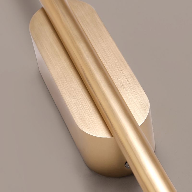 Luci di applione lineare moderna Metal Apparecchiatura da parete a 1 luce per bagno