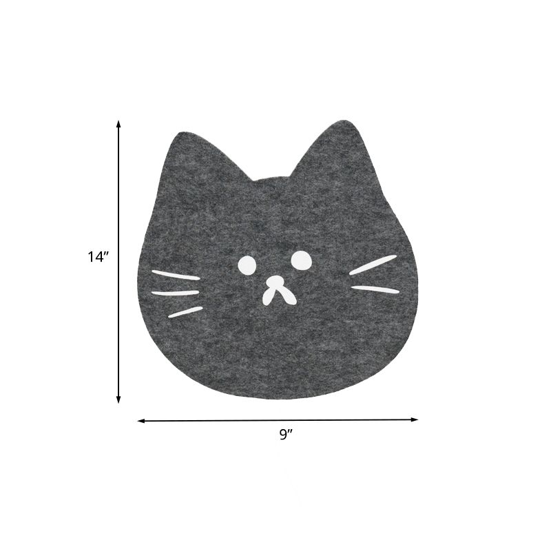 Felt Sheep/Pine Tree/Airship Wall Lamp Sconce Cartoon LED Wall Mount Light Fixture in Pink/Green/Blue for Kids Bedroom