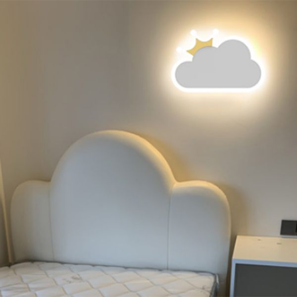 Metal Macaron Color Spliques Splone Cloud Forma LED de estilo de montaje de pared de estilo simple