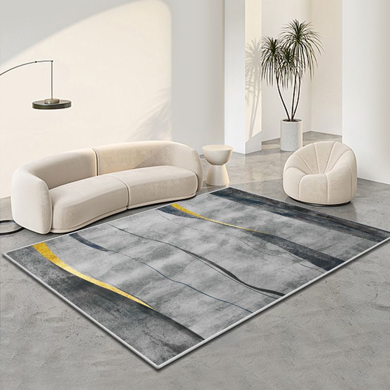 Moderne woonkamer Tapijtkleurige kleurblok Polyester Area Tapijt Non-slip achtergrondgebied Tapijtdap