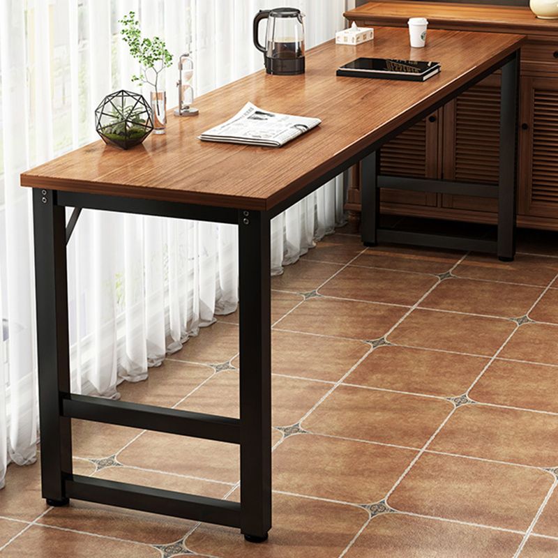 Manufactured Wood Bar Table Modern Metal Frame Pub Table for Small Places