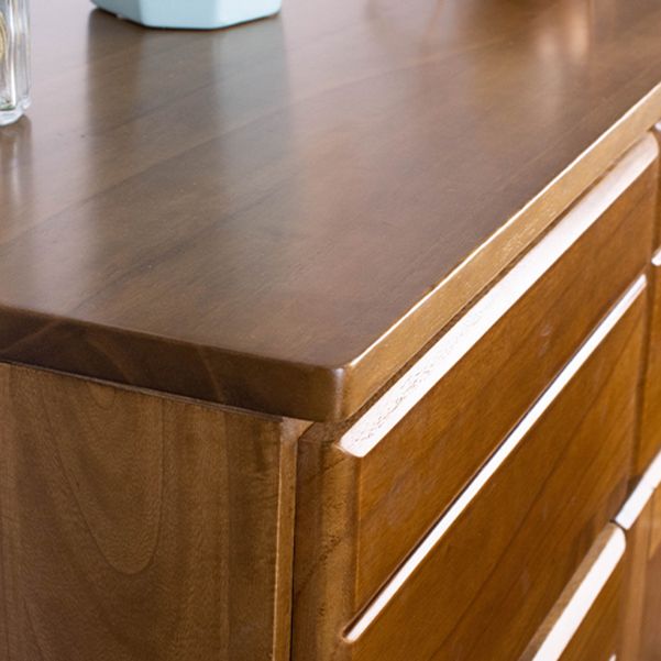 Solid Wood Modern Storage Chest Dresser Horizontal Storage Chest Dresser