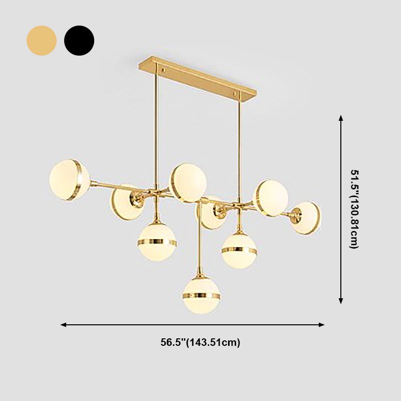 Stile moderno a forma sferica luci isola