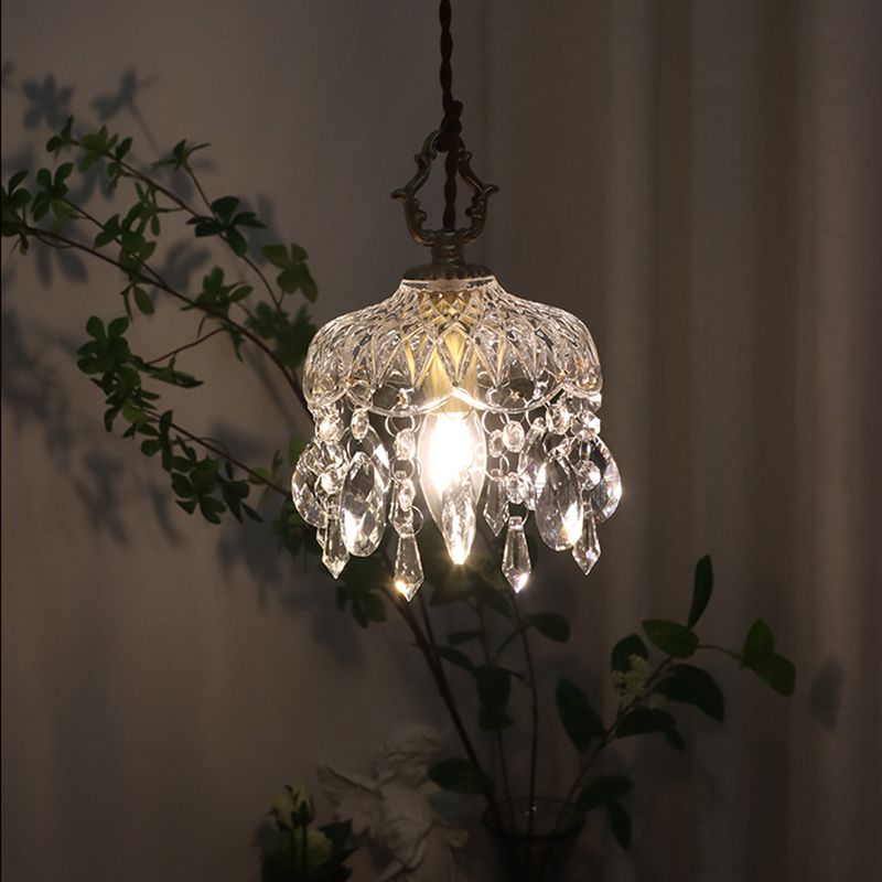 Crystal Raindrop Wall Sconce Lights Modern Style 1 Light Wall Mounted Lamps