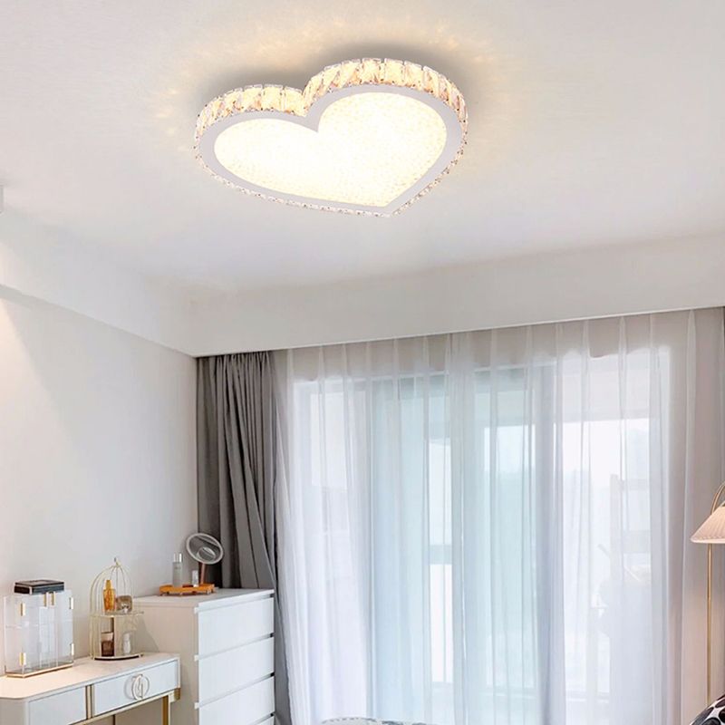 Lámpara de techo empotrada LED, iluminación nórdica empotrada con pantalla de cristal para dormitorio