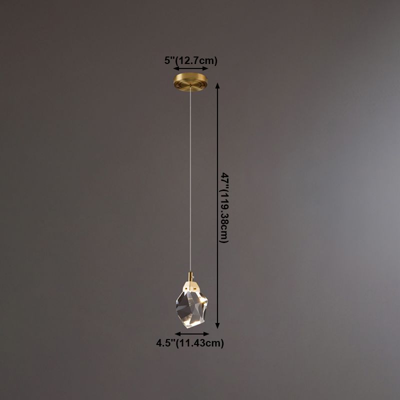 Pendre en cristal penseur suspendu suspendu en or pour la chambre à coucher