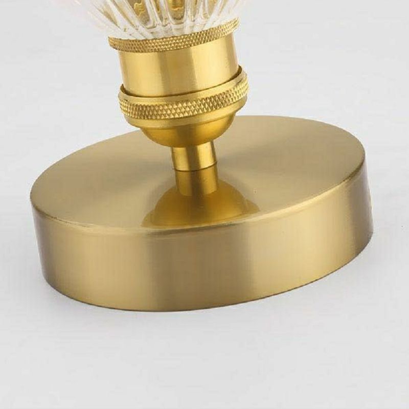 1-Light Ceiling Light Modern Ceiling Mount Lamp with Glass Shade for Bedroom