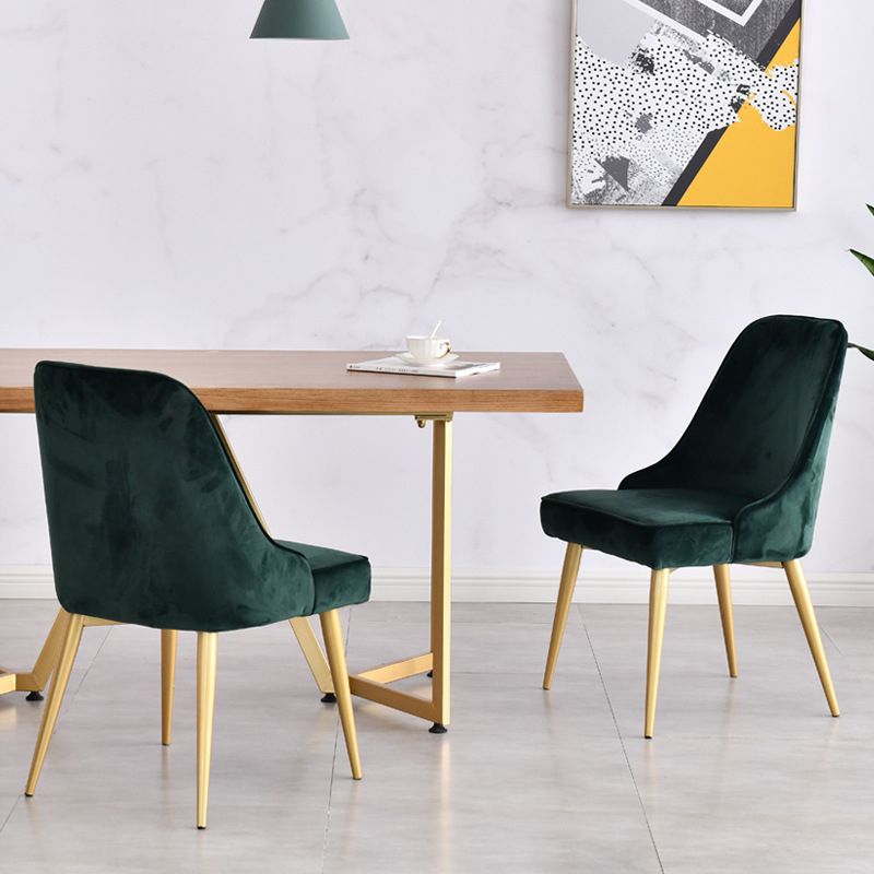Scandinavische stijl metalen stoelen keuken eetkamer vaste achterzijde stoel set