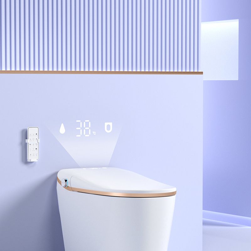 Elongated All-In-One Toilet Bowl Siphon Jet Contemporary Toilet